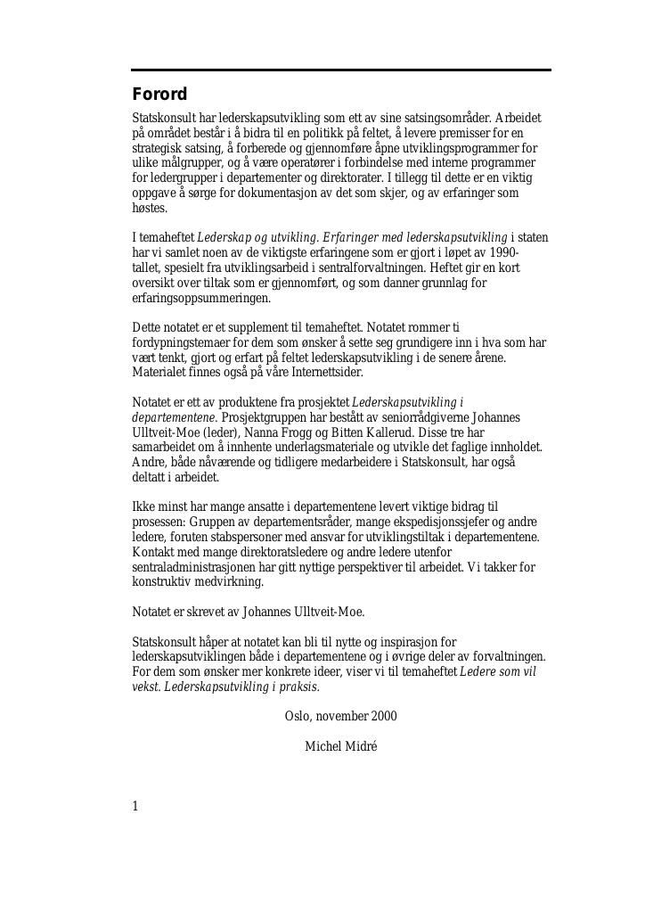 Forsiden av dokumentet Lederskap og utvikling