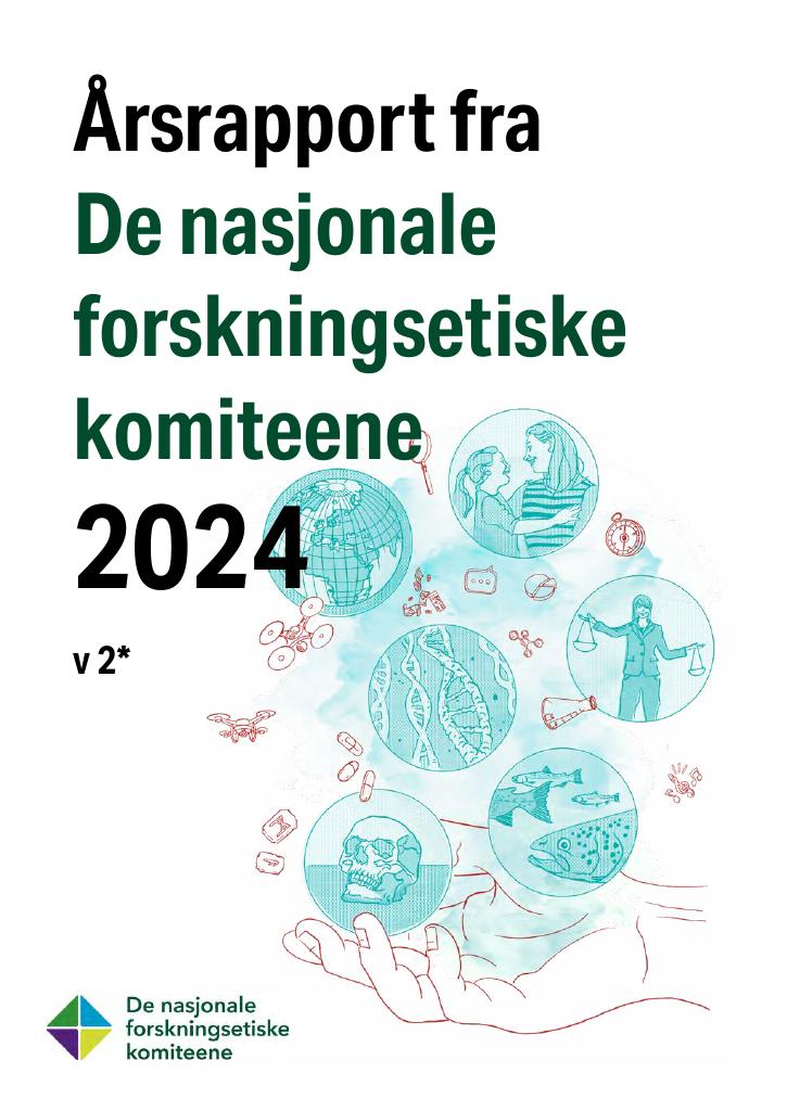 Forsiden av dokumentet Årsrapport fra De nasjonale forskningsetiske komiteene