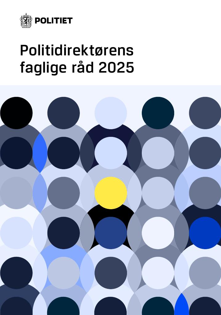Forsiden av dokumentet Politidirektørens faglige råd 2025