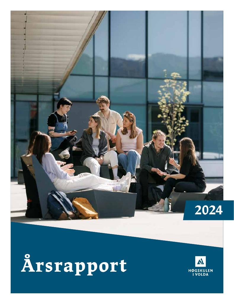 Forsiden av dokumentet Årsrapport Høgskulen i Volda 2024