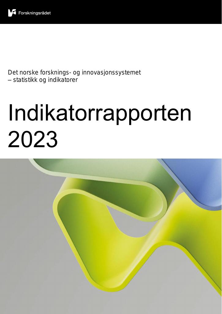 Forsiden av dokumentet Indikatorrapporten 2023