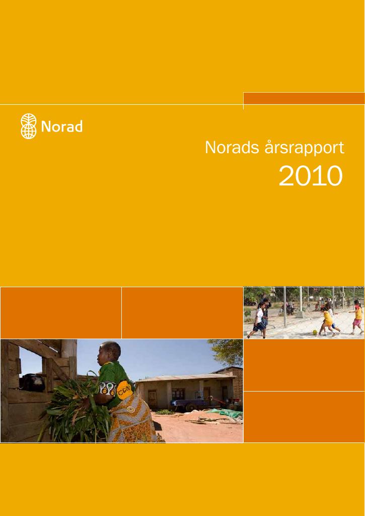 Forsiden av dokumentet Årsrapport Norad 2010