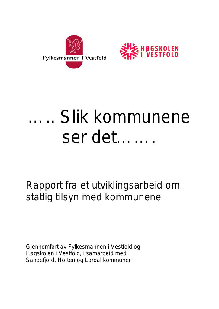 Slik Kommunene Ser Det - Kudos