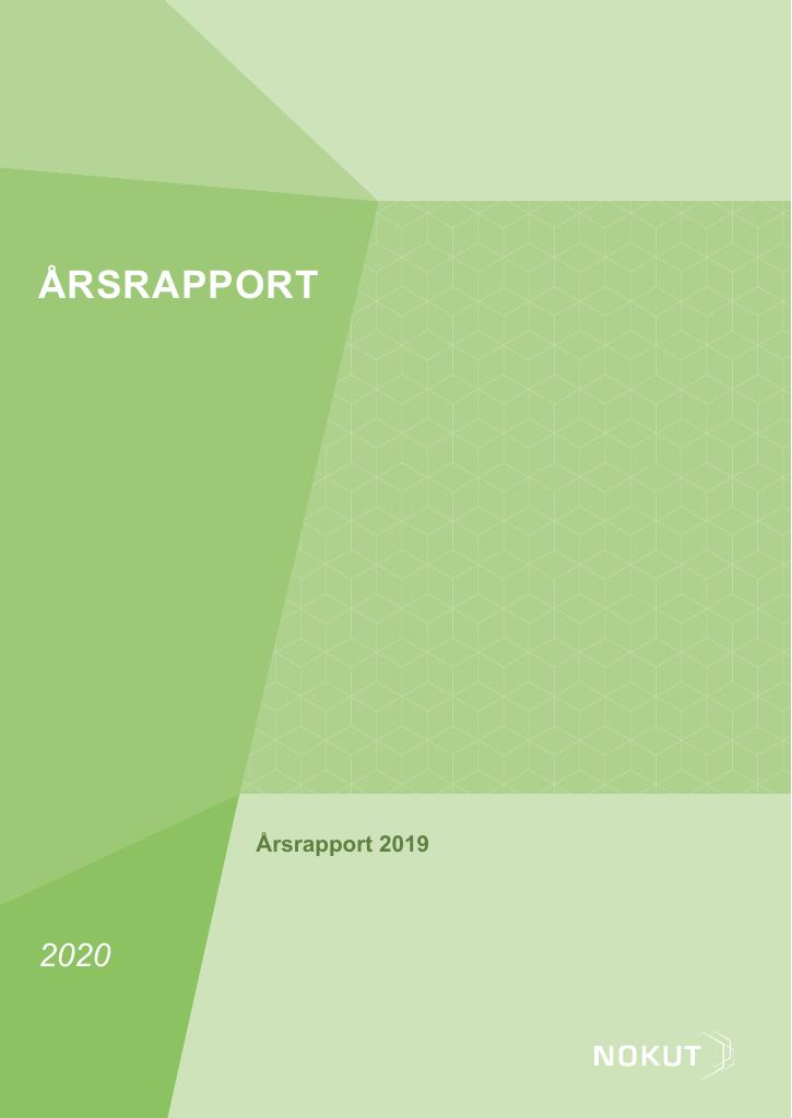 Forsiden av dokumentet Årsrapport NOKUT 2019