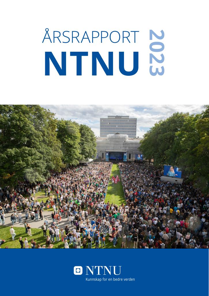Forsiden av dokumentet Årsrapport NTNU 2023