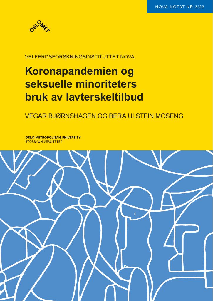 Forsiden av dokumentet Koronapandemien og seksuelle minoriteters bruk av lavterskeltilbud