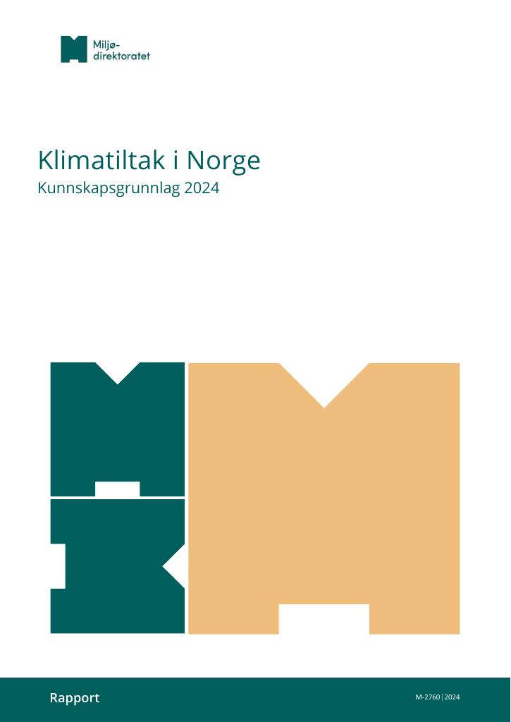 Forsiden av dokumentet Klimatiltak i Norge - 2024