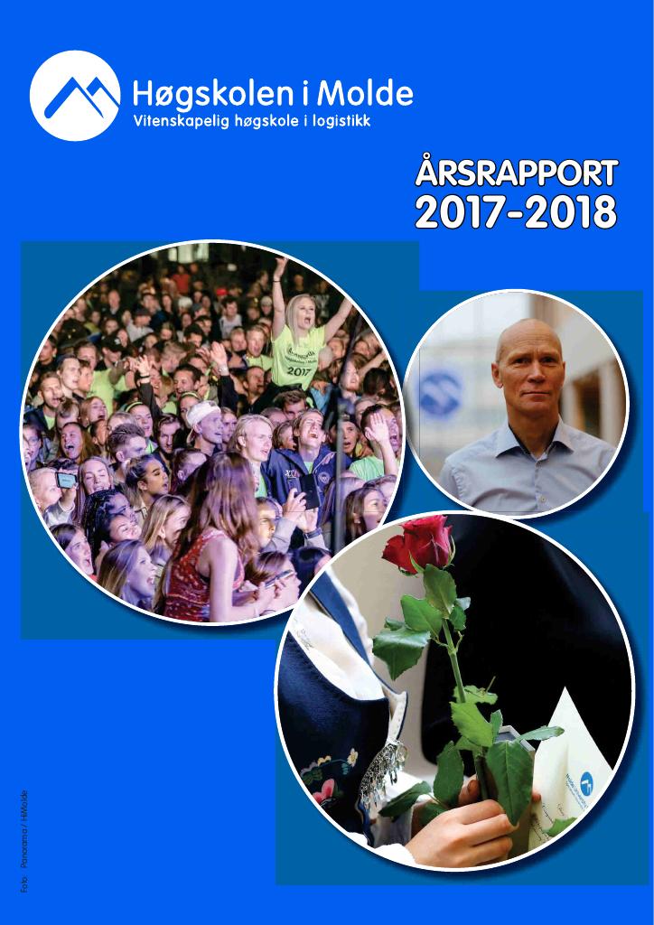 Forsiden av dokumentet Årsrapport Høgskolen i Molde 2017