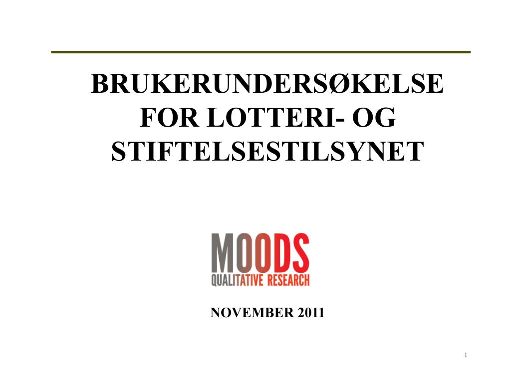 Forsiden av dokumentet Brukerundersøkelse 2011