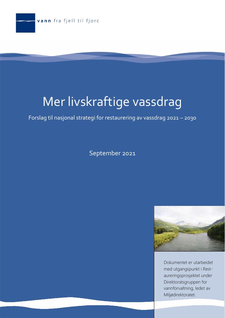 Forsiden av dokumentet Mer livskraftige vassdrag