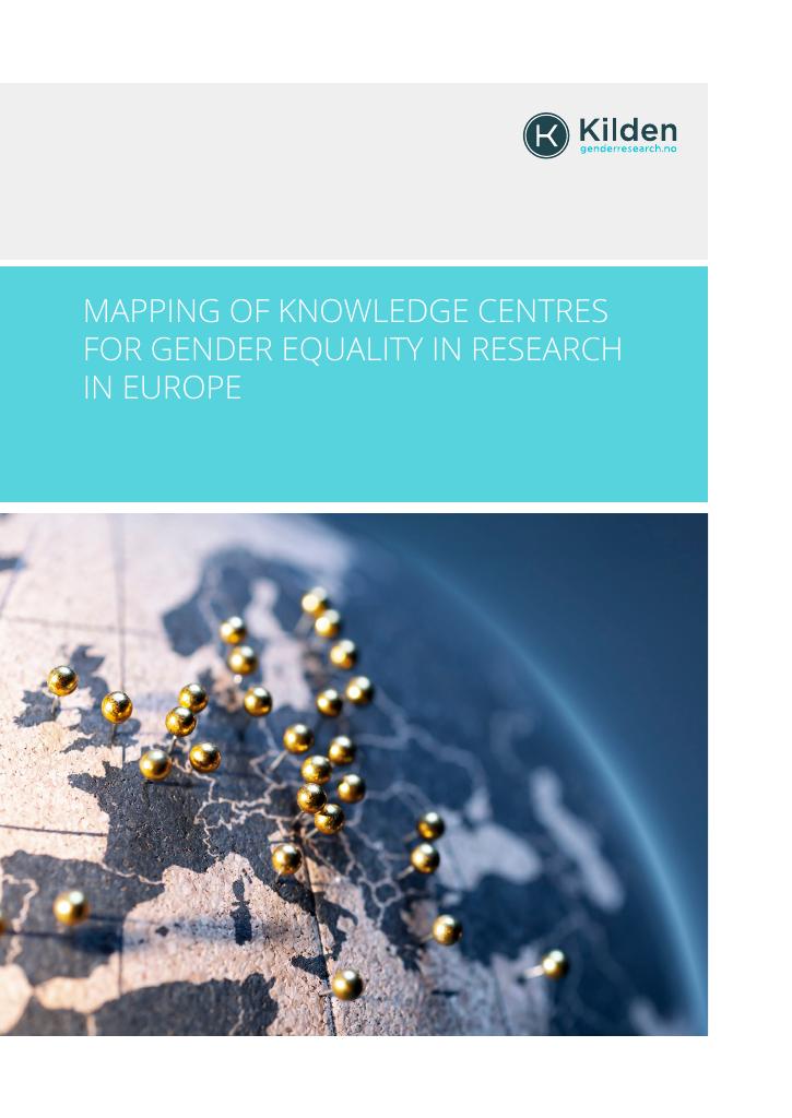 Forsiden av dokumentet Mapping of Knowledge Centres for Gender Equality in Research in Europe