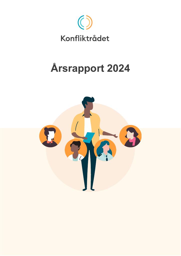 Forsiden av dokumentet Årsrapport Konfliktrådet 2024