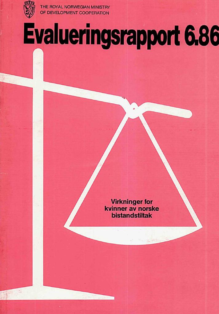 Forsiden av dokumentet Virkninger for kvinner av norske bistandstiltak - erfaringer fra 23 evalueringsrapporter