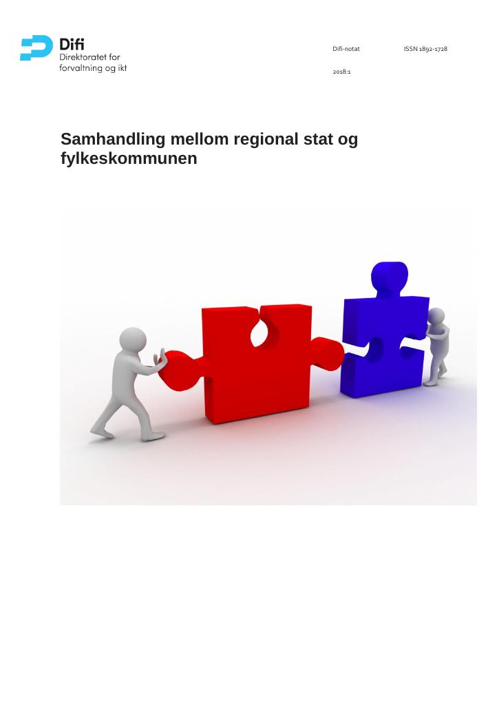 Samhandling Mellom Regional Stat Og Fylkeskommunen - Kudos