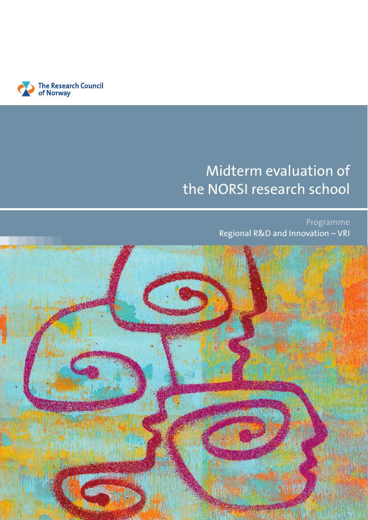 Forsiden av dokumentet Midterm evaluation of the NORSI research school