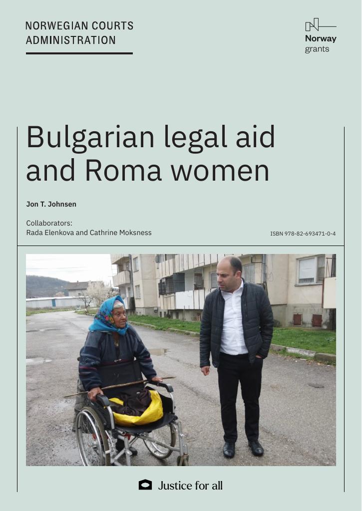 Forsiden av dokumentet Bulgarian legal aid and Roma women
