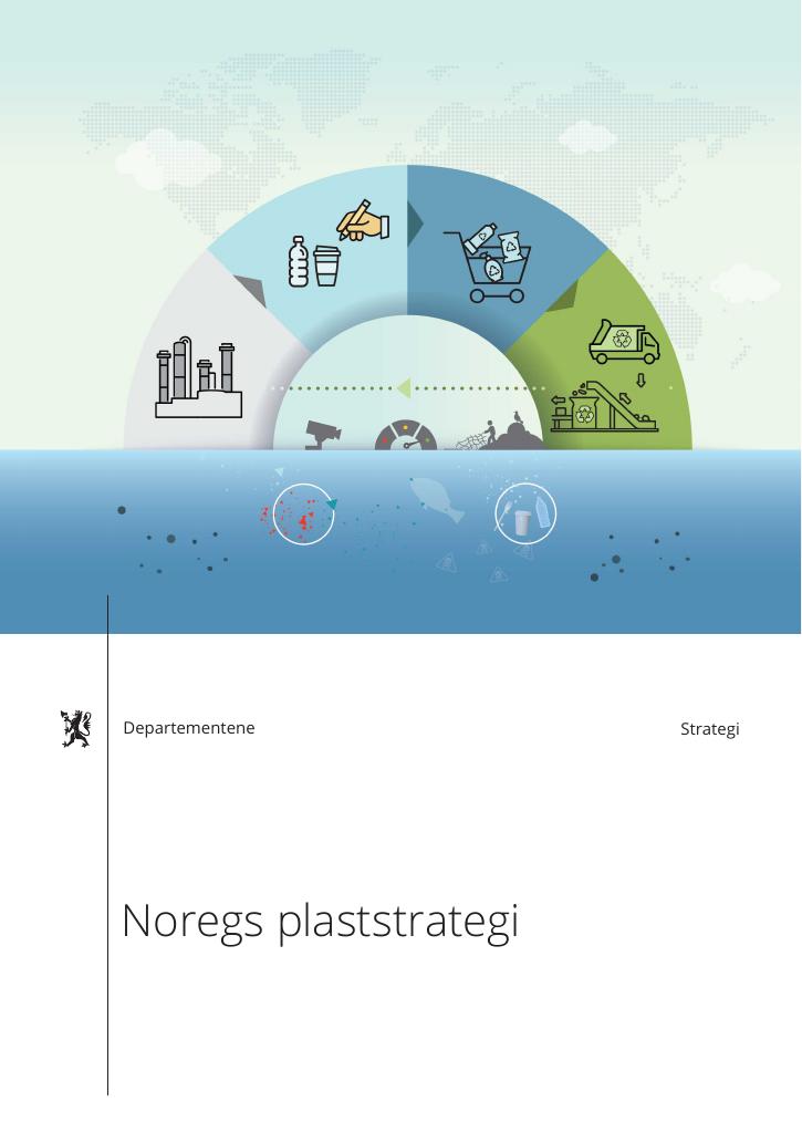Forsiden av dokumentet Noregs plaststrategi
