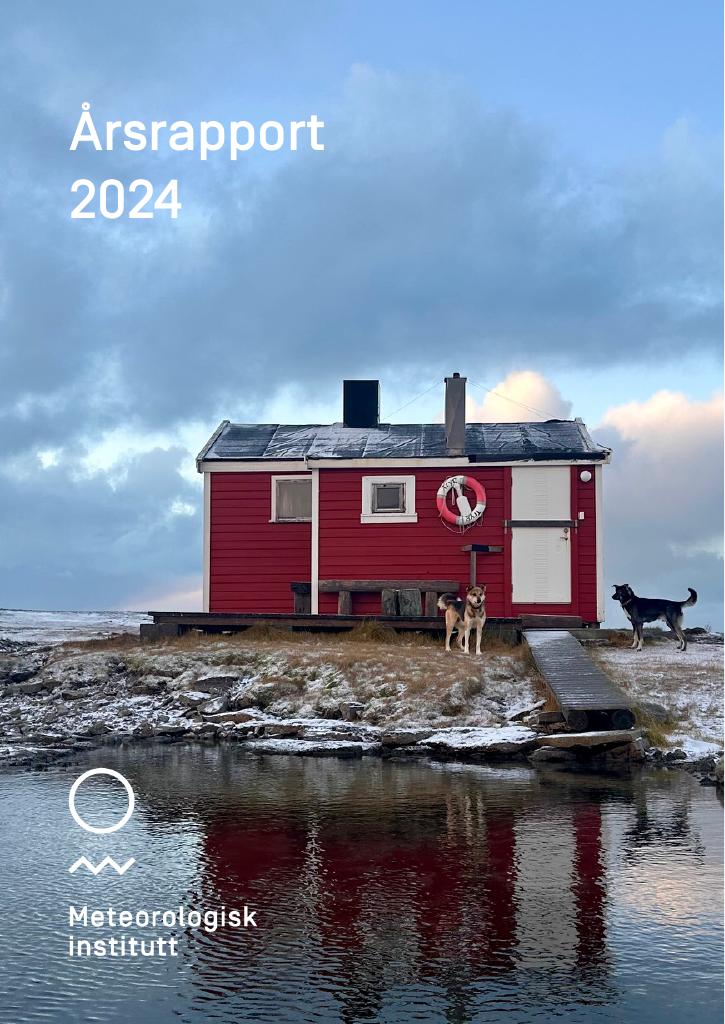 Forsiden av dokumentet Årsrapport Meteorologisk institutt 2024