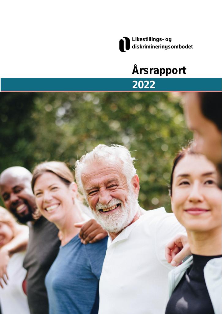 Forsiden av dokumentet Årsrapport Likestillings- og diskrimineringsombudet 2022