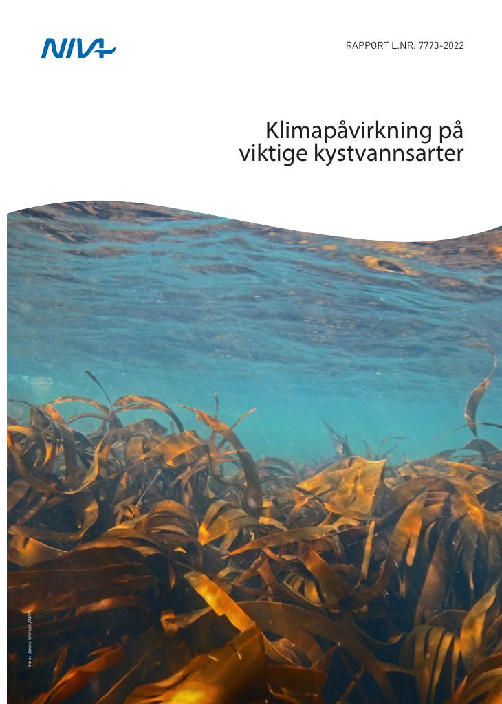 Forsiden av dokumentet Klimapåvirkning på viktige kystvannsarter