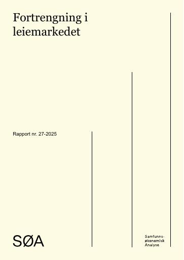 Forsiden av dokumentet Konsekvenser for lavinnteksthusstander i et presset leiemarked