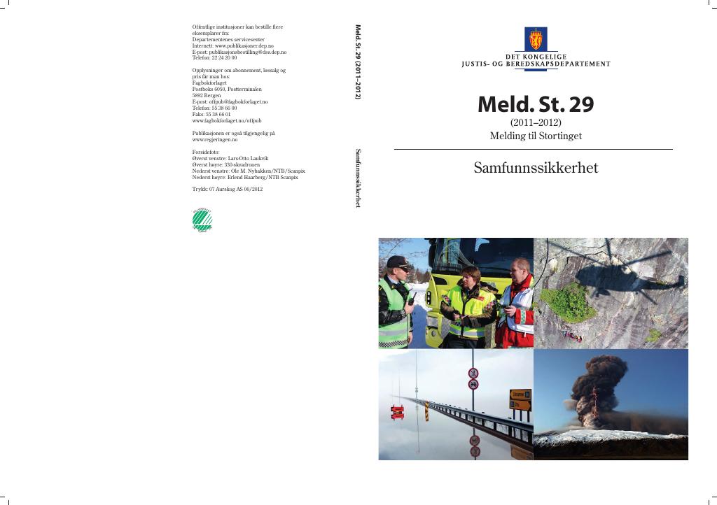 Forsiden av dokumentet Meld. St. 29 (2011–2012)