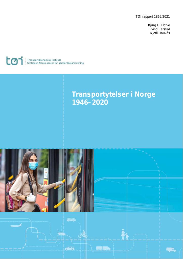 Forsiden av dokumentet Transportytelser i Norge 1946–2020