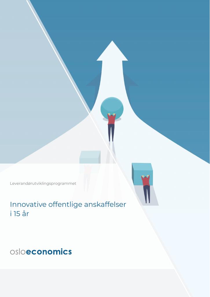 Forsiden av dokumentet Innovative offentlige anskaffelser i 15 år