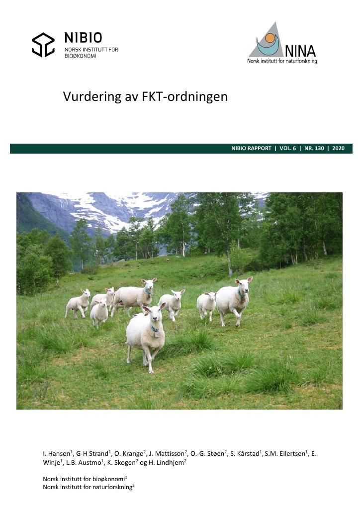 Forsiden av dokumentet Vurdering av FKT-ordningen