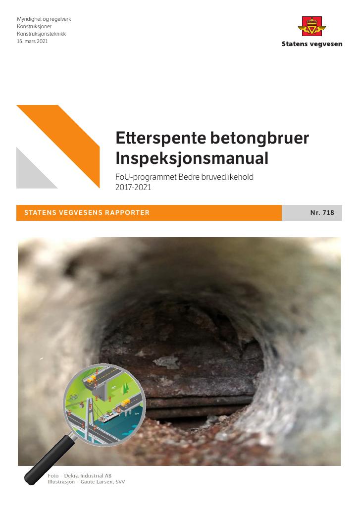 Forsiden av dokumentet Etterspente betongbruer Inspeksjonsmanual