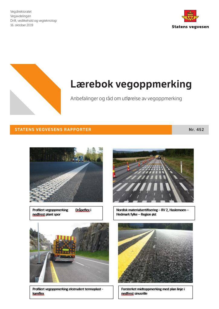 Forsiden av dokumentet Lærebok vegoppmerking