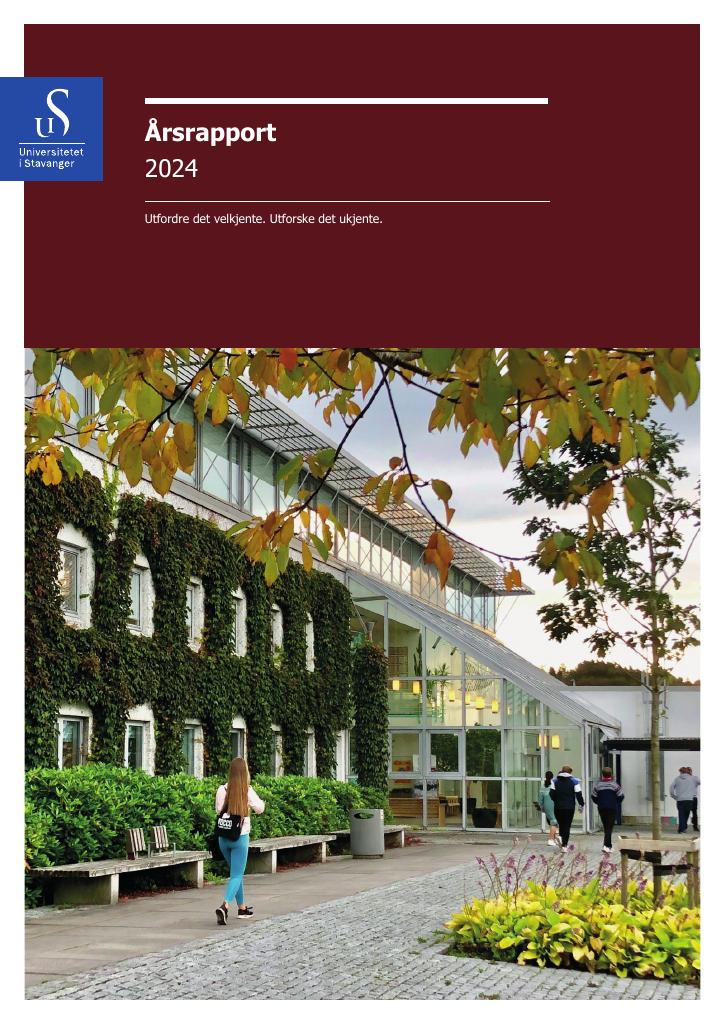 Forsiden av dokumentet Årsrapport Universitetet i Stavanger 2024