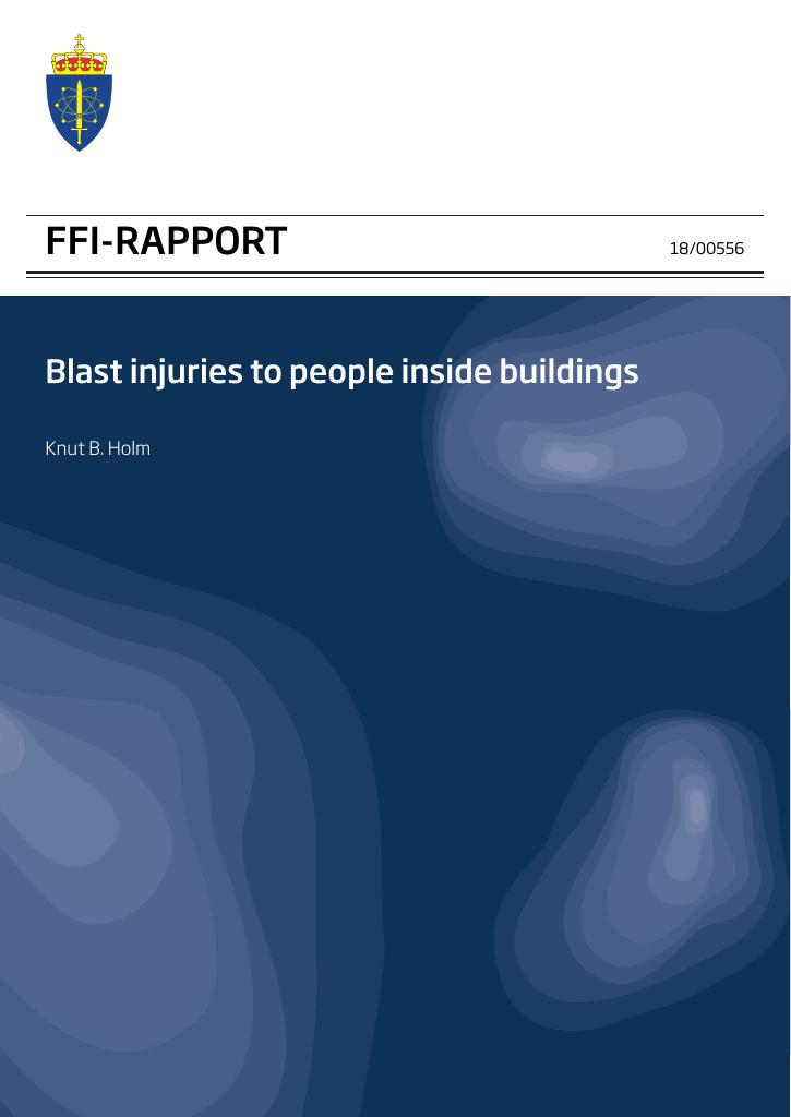 Forsiden av dokumentet Blast injuries to people inside buildings