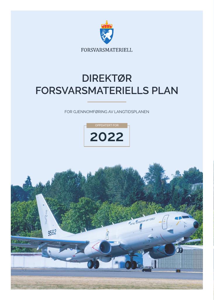 Forsiden av dokumentet Direktør Forsvarsmateriells plan