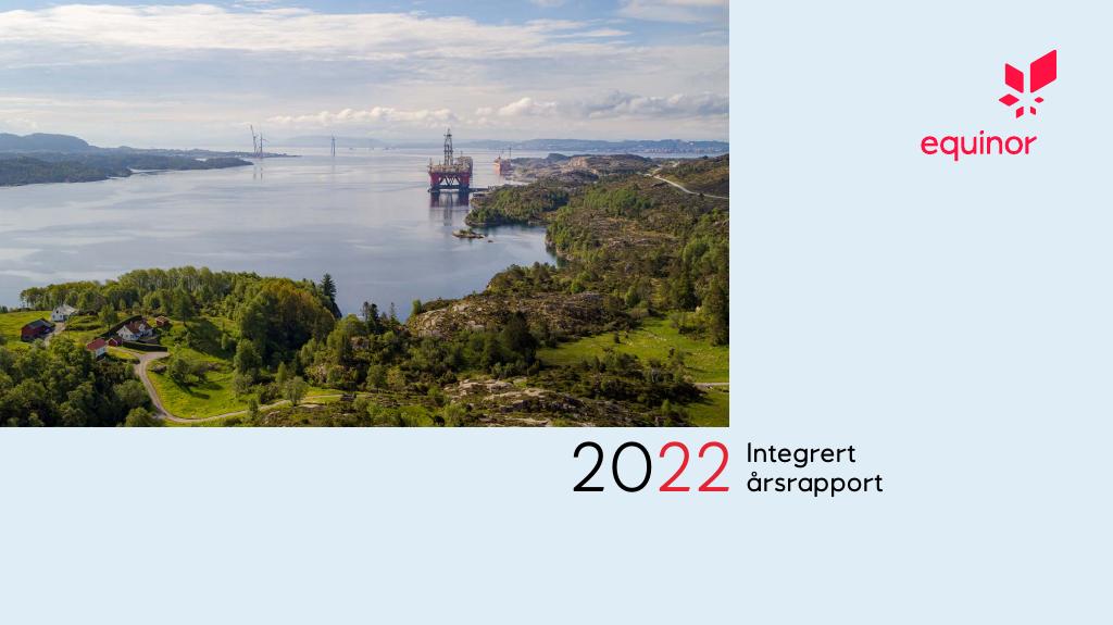Forsiden av dokumentet Årsrapport Equinor 2022