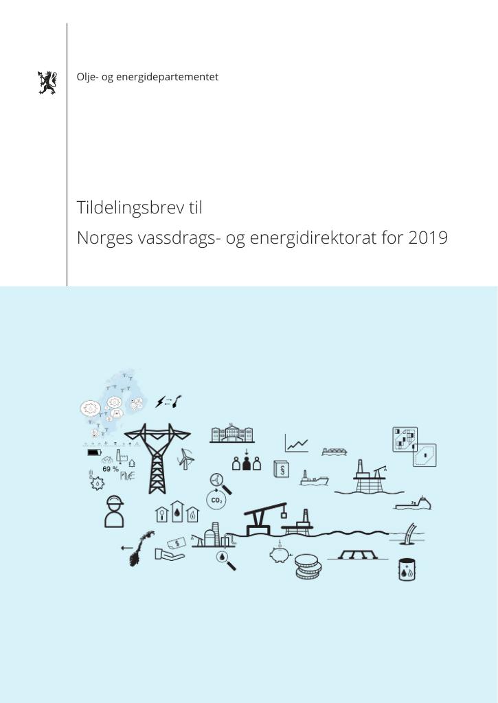 Tildelingsbrev Norges Vassdrags‐ Og Energidirektorat 2019 - Kudos