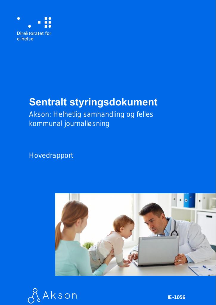 Forsiden av dokumentet Sentralt styringsdokument