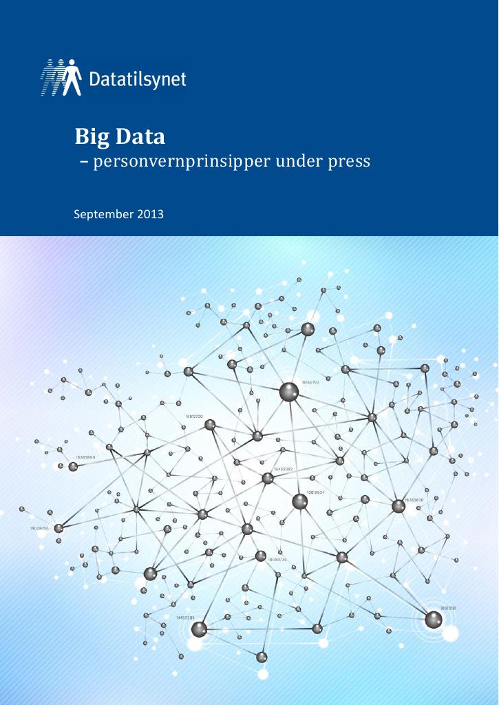 Forsiden av dokumentet Big data