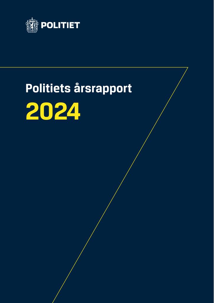 Forsiden av dokumentet Årsrapport Politiet 2024