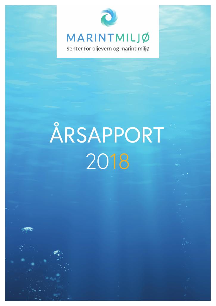 Forsiden av dokumentet Årsrapport Senter for oljevern og marint miljø 2018
