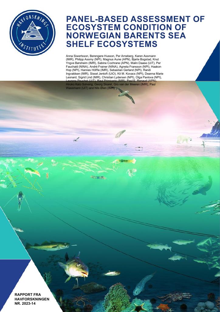 Forsiden av dokumentet Panel-based Assessment of Ecosystem Condition of Norwegian Barents Sea Shelf Ecosystems