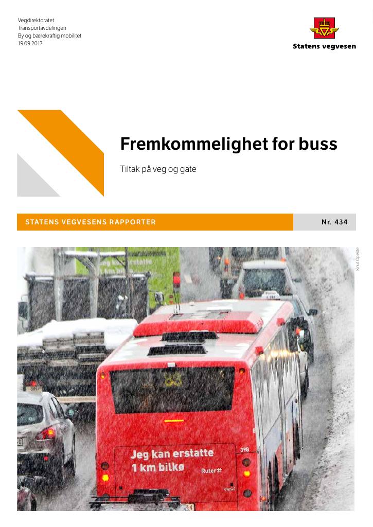 Forsiden av dokumentet Fremkommelighet for buss