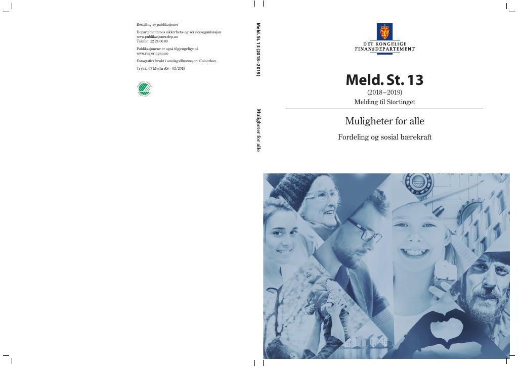Forsiden av dokumentet Meld. St. 13 (2018–2019)