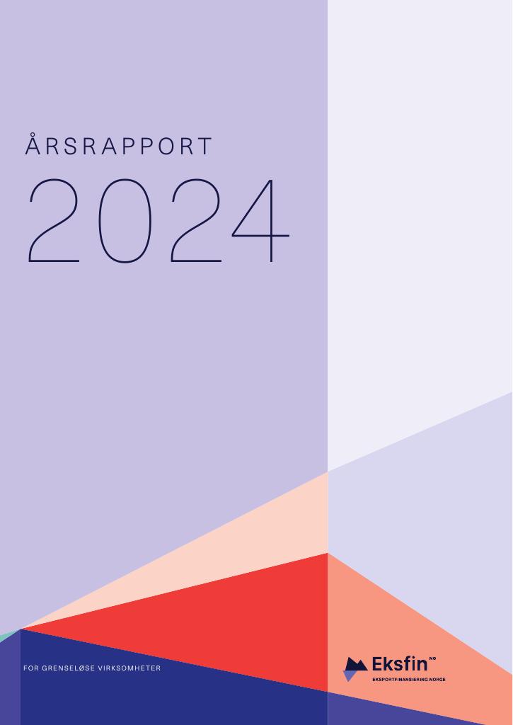 Forsiden av dokumentet Årsrapport Eksportfinansiering Norge 2024