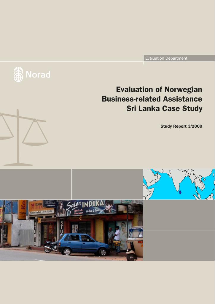 Forsiden av dokumentet Evaluation of Norwegian Business-related Assitance