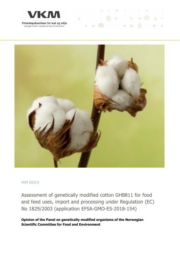 Forsiden av dokumentet Assessment of genetically modified oilseed rape 73496, for food and feed uses, import and processing under Regulation (EC) No 1829/2003 (application EFSA‐GMO‐NL‐2012‐109)