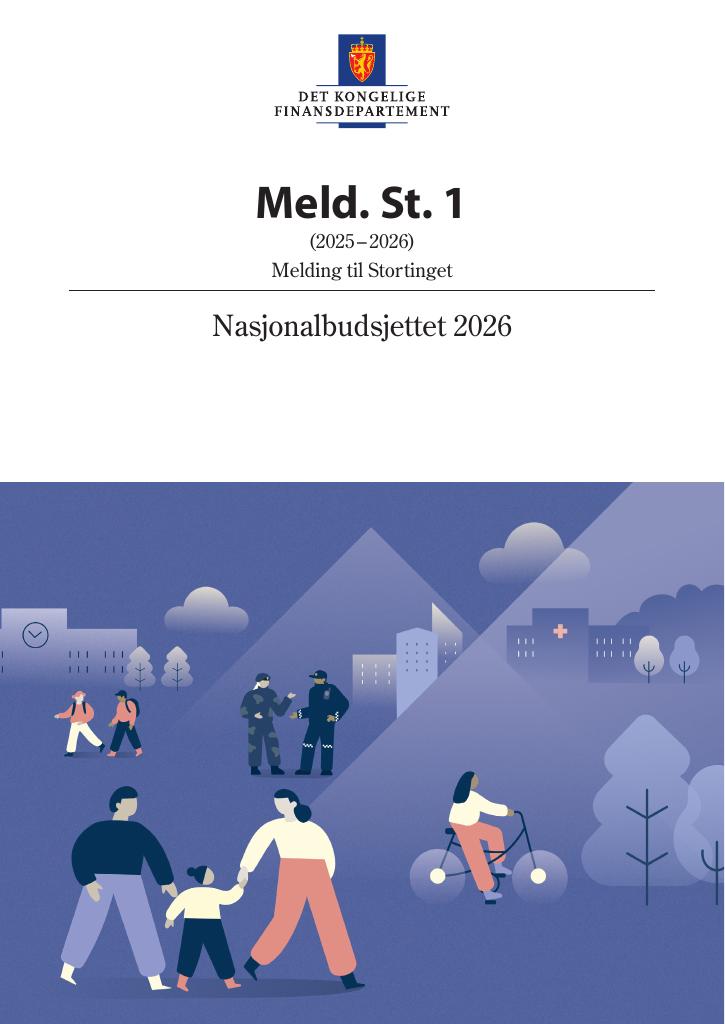 Forsiden av dokumentet Meld. St. 1 (2025–2026)