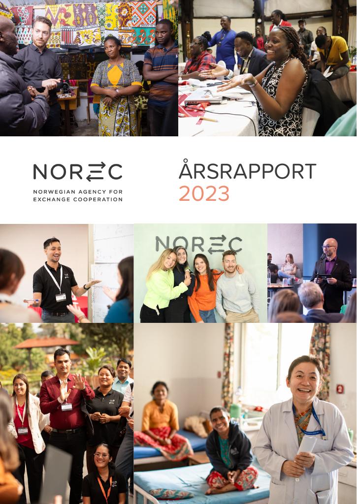 Forsiden av dokumentet Årsrapport Norec 2023