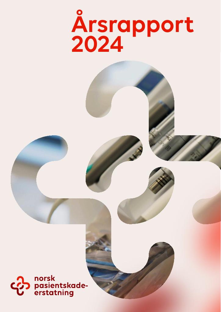 Forsiden av dokumentet Årsrapport Norsk pasientskadeerstatning 2024
