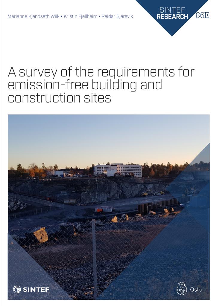 Forsiden av dokumentet A survey of the requirements for emission-free building and construction sites